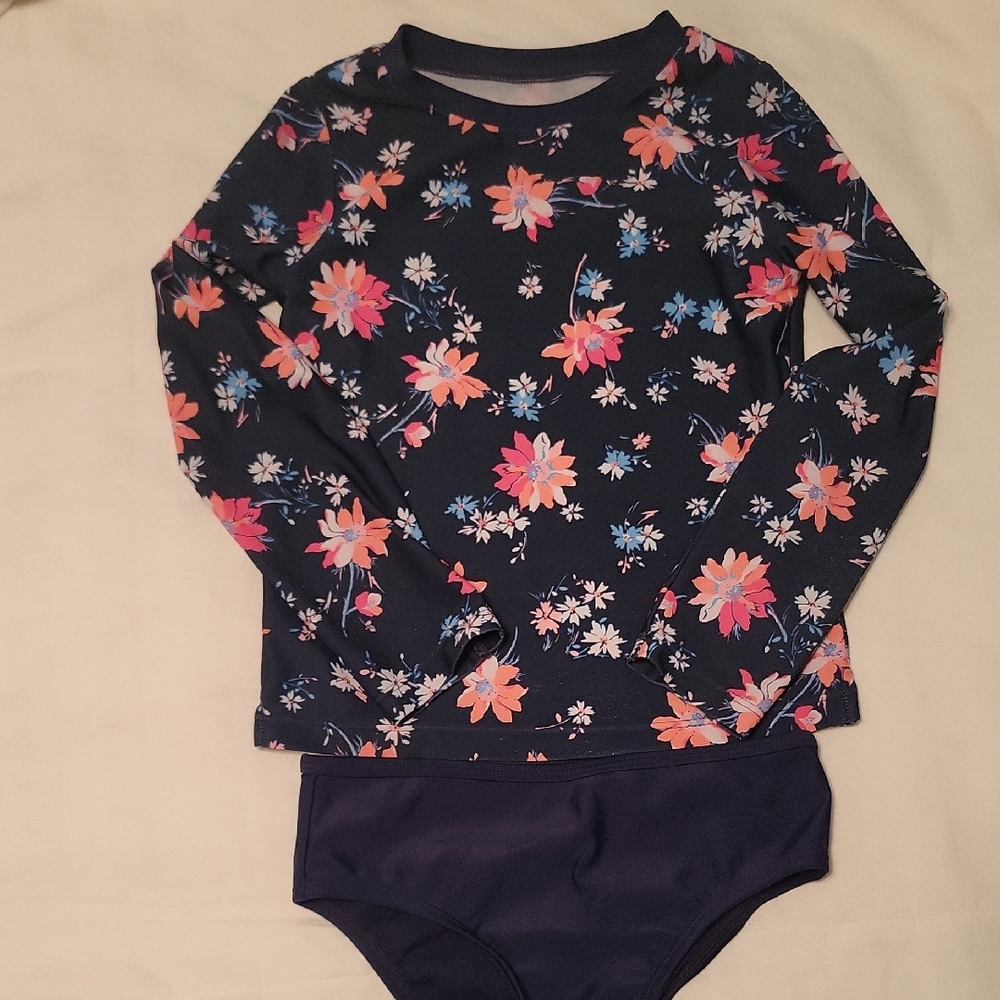 GAP Floral Kids Swim Rashguard Set